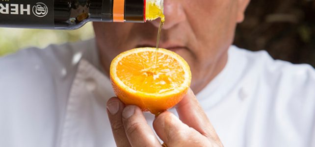 Herman den Blijker over carpaccio van sinaasappel en zeeduivel
